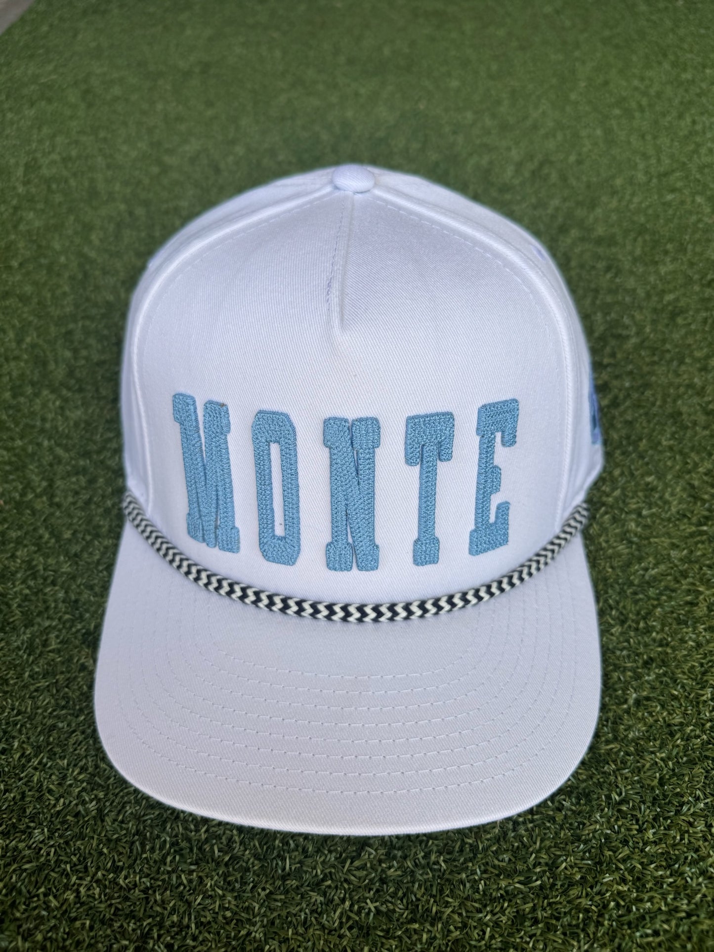 Monte Cassino Party Hat White/ Light Blue