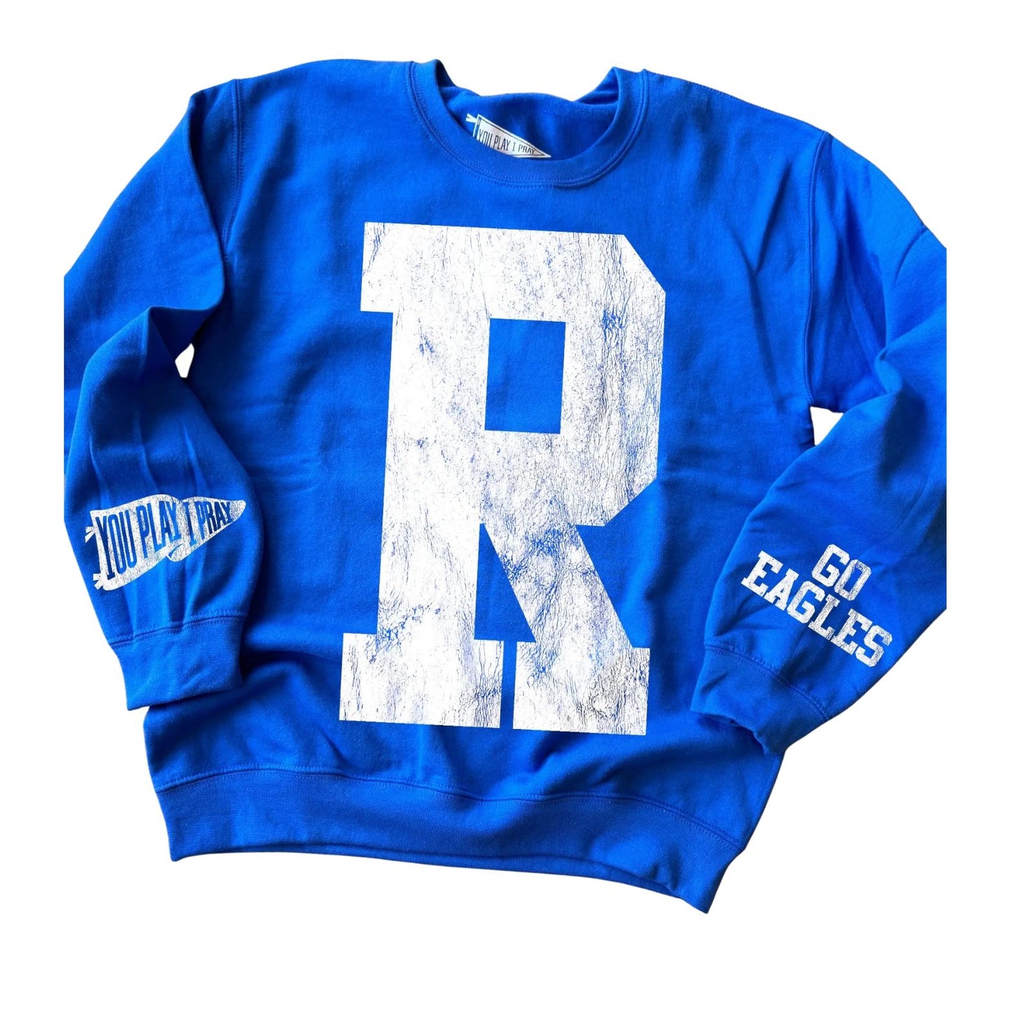 Rejoice Christian Vintage Fan Royal Sweatshirt (Adult)