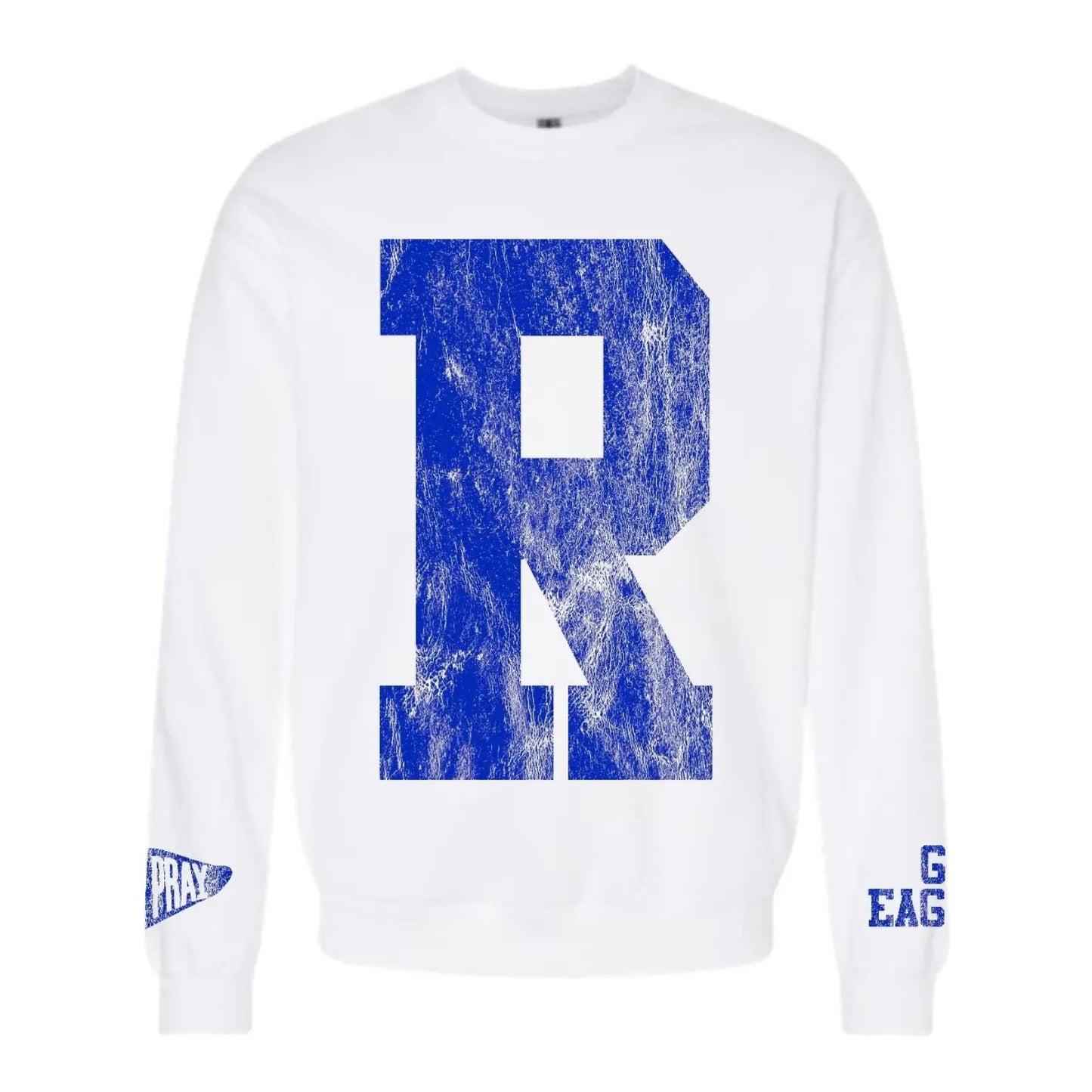 Rejoice Christian Vintage Fan White Sweatshirt (Adult)