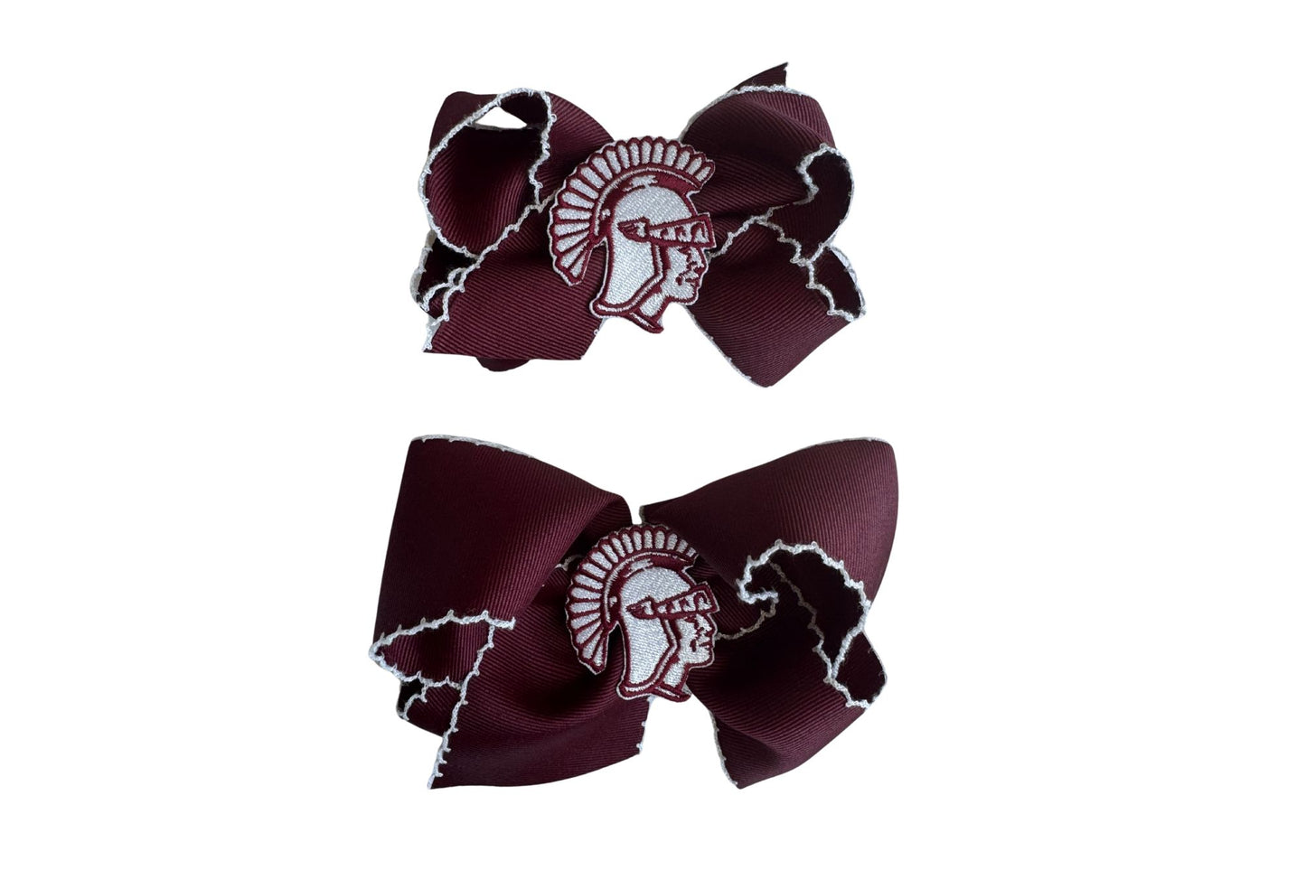 Scallop Embroidered Patch Bow - Jenks
