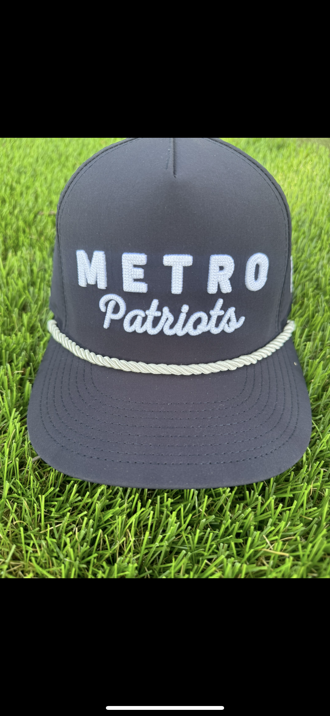 Navy Performance Metro Patriots Hat