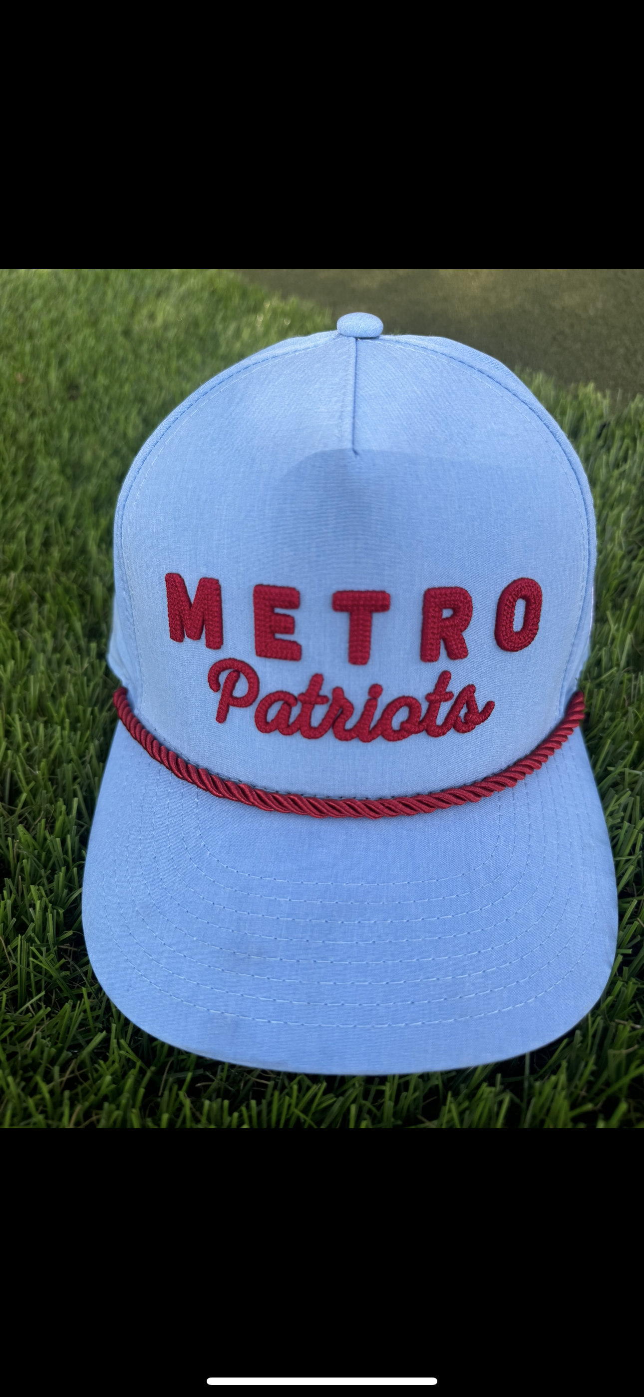 Metro Patriots Light Blue/Red Hat