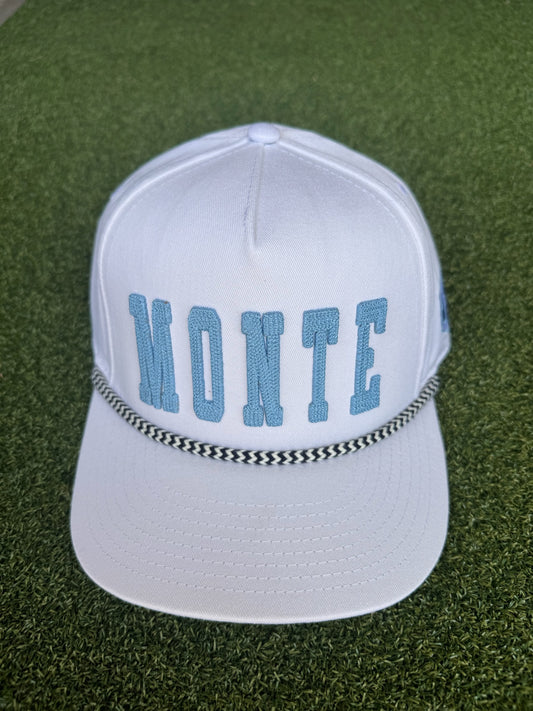 Monte Cassino Party Hat White/ Light Blue